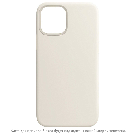 Чехол для iPhone 14 Pro силиконовый Digitalpart Silicone Case белый