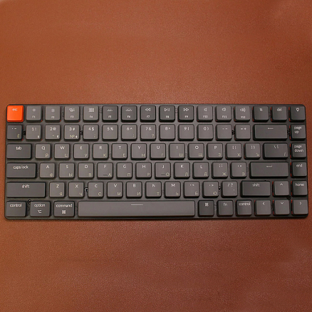 Клавиатура Keychron K3 V2 RGB (Keychron Low Profile Optical Red) механическая с подсветкой игровая серая