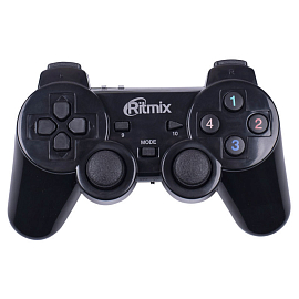 Джойстик (геймпад) для PS3 или ПК Ritmix GP-020WPS черный