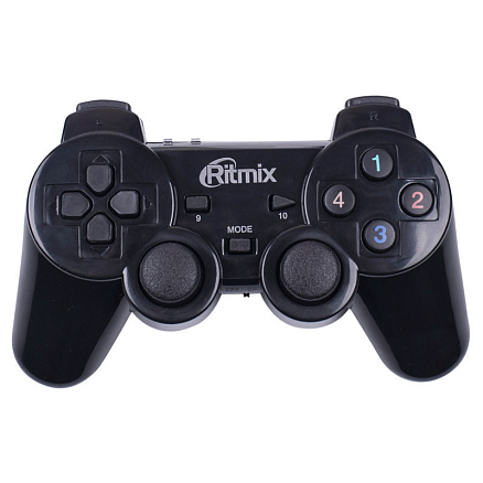 Джойстик (геймпад) для PS3 или ПК Ritmix GP-020WPS черный