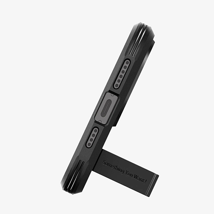 Чехол для iPhone 15 Pro гибридный для экстремальной защиты Spigen Tough Armor MagFit черный