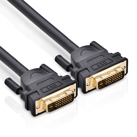 Кабель DVI-D - DVI-D (папа - папа) длина 5 м Ugreen DV101 черный