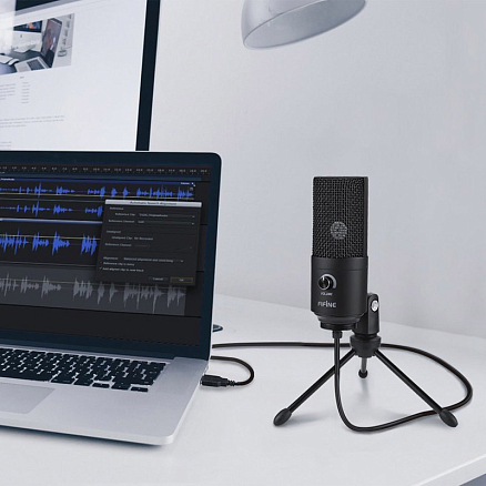 Микрофон для стрима Fifine K669B черный