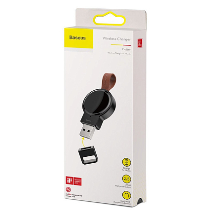 Беспроводная зарядка мини для Apple Watch Baseus Dotter черная