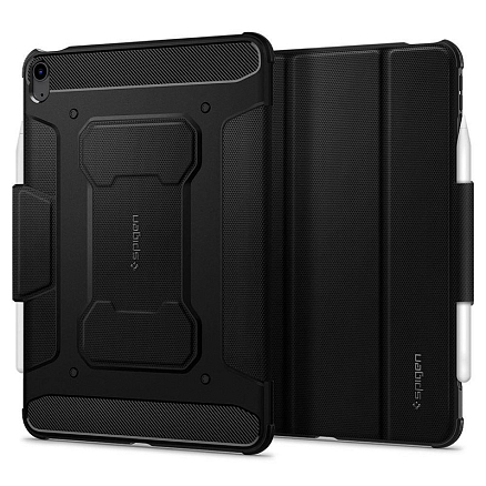Чехол для iPad Air 2020, 2022 гелевый Spigen Rugged Armor Pro черный