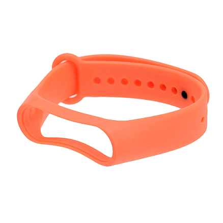 Сменный браслет для Xiaomi Mi Band 3 и Mi Band 4 силиконовый Nova Hero оранжевый