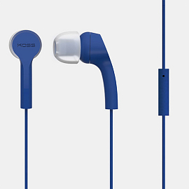 Наушники Koss KEB9i вакуумные c микрофоном синие
