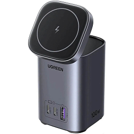 Зарядная станция 4-в-1 GaN c Magsafe, 2 х Type-C и 1 x USB (быстрая зарядка PD, QC) 100W Ugreen CD342-15076
