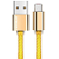 Кабель USB - MicroUSB для зарядки 1,2 м 2,1A Joyroom S-M331 золотистый