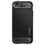 Чехол для iPhone 5, 5S, SE гелевый Spigen SGP Rugged Armor черный