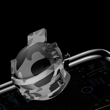 Триггеры (джойстик) для телефона Baseus Level 3 Helmet GA03 (2 кнопки) камуфляж белый