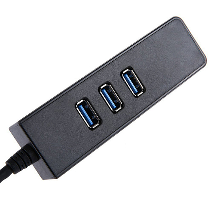 USB 3.0 HUB (разветвитель) на 3 порта + Ethernet