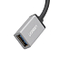 Переходник Type-C - USB 3.0 (папа - мама) хост OTG 16 см Ugreen US203 черно-серый