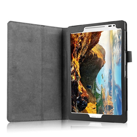 Чехол для Asus ZenPad 8.0 Z380KL кожаный NOVA-01 черный