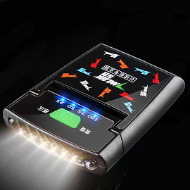 Фонарик на прищепке на козырек кепки аккумуляторный D16-2