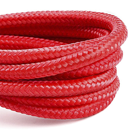 Кабель USB - Lightning для зарядки iPhone 1 м 2.4А плетеный Baseus Cafule красно-черный