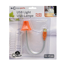 USB светильник на гибкой ножке Compu Parts Лампа оранжевый