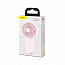 Вентилятор портативный ручной Baseus Firefly Mini Fan розовый