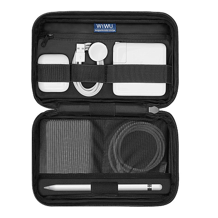 Сумка-органайзер для аксессуаров WiWU Macbook Mate черная