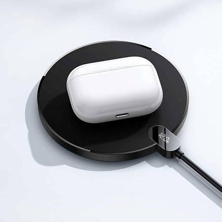 Беспроводная зарядка для телефона 15W Baseus Digital Gen 2 (быстрая зарядка) черная