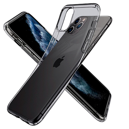 Чехол для iPhone 11 Pro гелевый ультратонкий Spigen SGP Liquid Crystal прозрачный черный