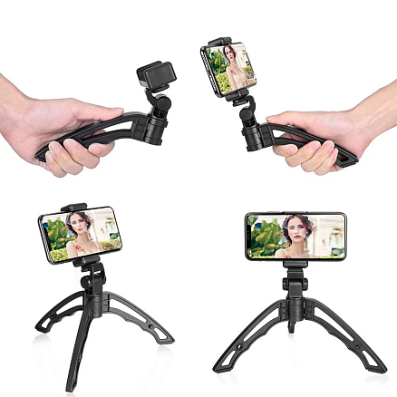 Объектив для телефона универсальный 4-в-1: Telephoto 18Х, Fisheye, Wide-Angle, Macro Apexel APL-T18 + штатив для телефона