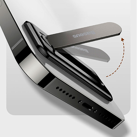 Подставка для телефона складная портативная Baseus Foldable Bracket черная