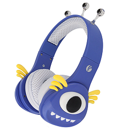 Наушники для детей Vcom DE805 накладные Монстр фиолетовые