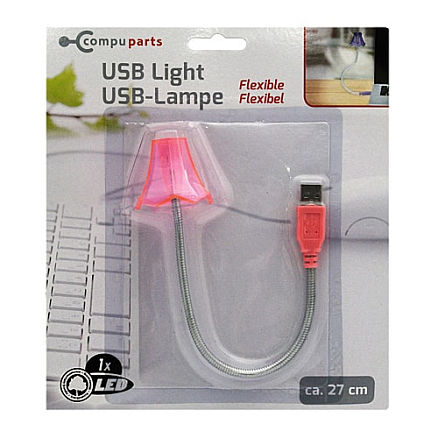 USB светильник на гибкой ножке Compu Parts Лампа розовый