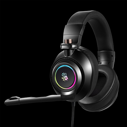 Наушники A4Tech Bloody G580 7.1 полноразмерные с микрофоном игровые черные