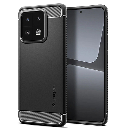 Чехол для Xiaomi 13 Pro гелевый Spigen Rugged Armor черный