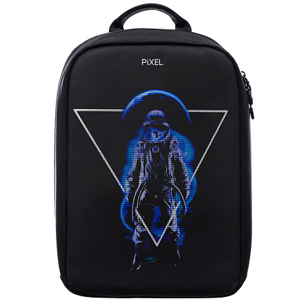 Умный рюкзак PIXEL Max с LED экраном и отделением для ноутбука до 15,6 дюйма черный