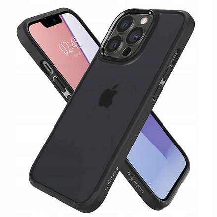 Чехол для iPhone 13 Pro Max гибридный Spigen Ultra Hybrid матовый прозрачно-черный