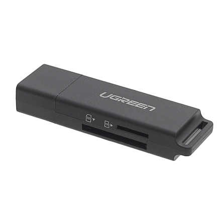 Картридер USB 3.0 для SD и MicroSD Ugreen CM104 черный