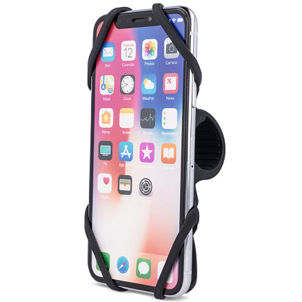 Велосипедный держатель для телефона до 6 дюймов на руль Forever BH-120 черно-серый