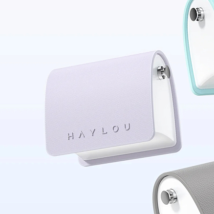 Наушники TWS беспроводные Bluetooth Haylou Lady Bag (цепочка) ANC вакуумные с микрофоном и активным шумоподавлением фиолетовые