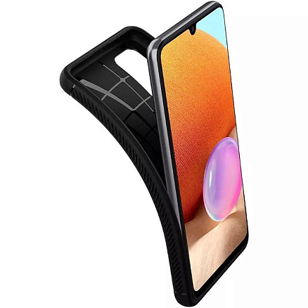 Чехол для Samsung Galaxy A13 4G гелевый Spigen SGP Rugged Armor черный
