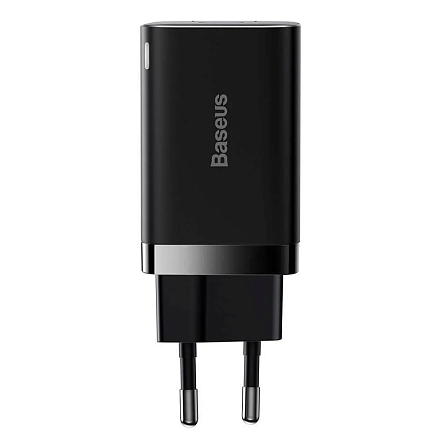 Зарядное устройство сетевое с USB и Type-C 30W Baseus Super Si Pro (быстрая зарядка QC, PD) черное