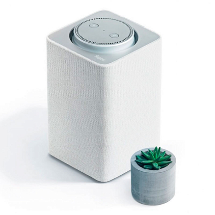 Умная колонка Яндекс Станция с Алисой YNDX-0001S серебристая