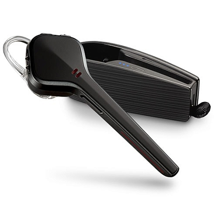 Bluetooth гарнитура Plantronics Voyager Edge мультипойнт с футляром для зарядки черная