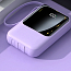 Внешний аккумулятор PowerBank DX467 10000мАч (USB, Type-C, MicroUSB, Lightning, QC, PD, 18Вт) фиолетовый