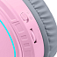 Наушники Redragon Mento полноразмерные с микрофоном и RGB подсветкой игровые розовые