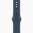 Умные часы Apple Watch SE 2 40 мм с синим силиконовым ремешком S/M серебристые