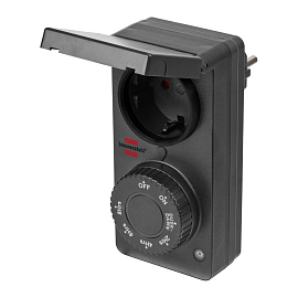 Розетка с таймером и датчиком освещенности влагозащитная Brennenstuhl 1506120 черная