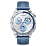 Умные часы Huawei Watch GT 5 46 мм с синим силиконовым ремешком серебристые