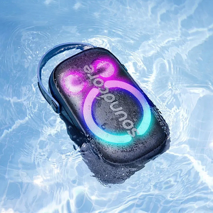 Портативная колонка Anker SoundCore Rave Neo 2 для вечеринок с защитой от воды и подсветкой черная