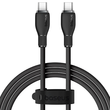 Кабель Baseus Pudding Series Fast Charging Cable 100W USB Type-C - USB Type-C (1.2 м, черный)