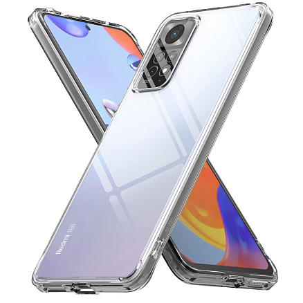Чехол для Xiaomi Redmi Note 11 Pro, 11 Pro 5G гибридный Ringke Fusion прозрачный