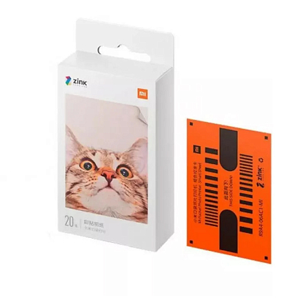 Бумага для фотопринтера Xiaomi Mi Portable 50х76мм 20 листов