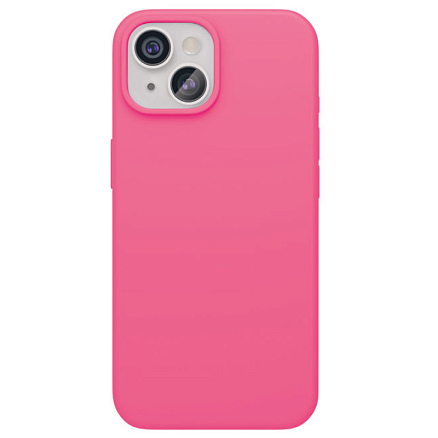 Чехол для iPhone 15 силиконовый VLP Aster MagSafe неоново-розовый